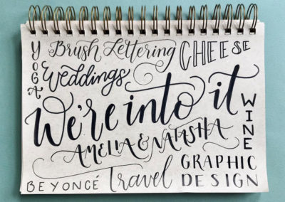 About Us Hand Lettering