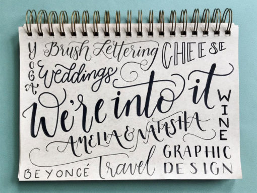 About Us Hand Lettering