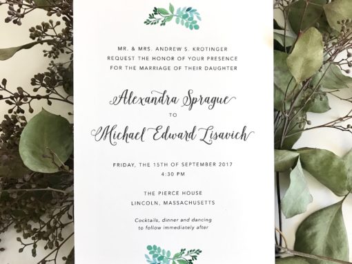 Alexandra & Michael Invitation Suite