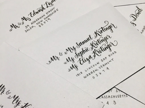 Light Grey Envelopes with Black Ink